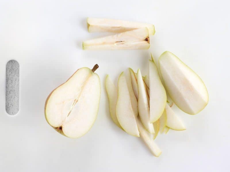 Thinly Sliced Pear