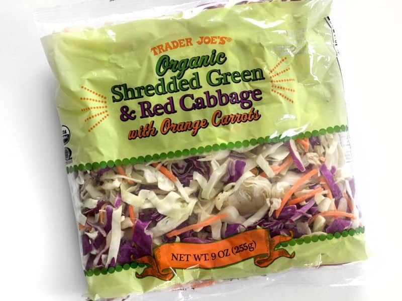 Trader Joes Slaw Mix in the bag