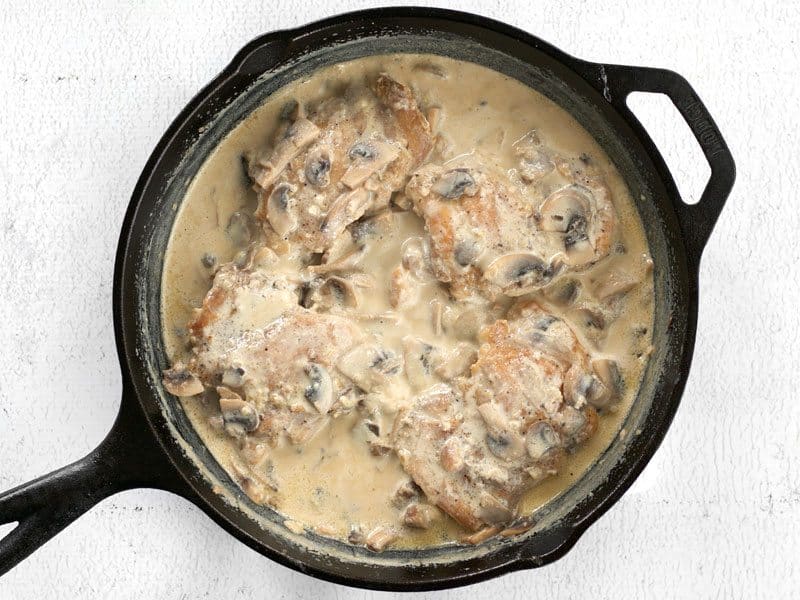 Add chicken to Parmesan Cream Sauce in the skillet and Warm Through