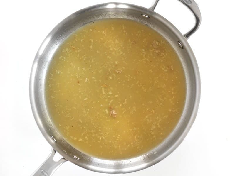 Deglaze Skillet with Chicken Broth