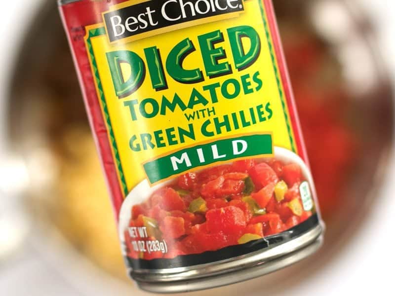 Can of Diced Tomatoes with Chiles