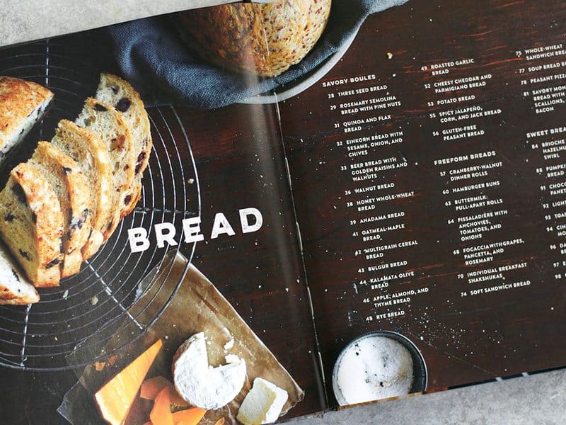 Inside of the book Bread Toast Crumbs by Alexandra Stafford