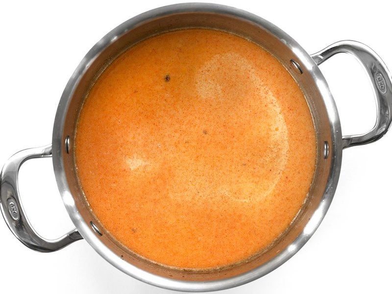 Evaporated Milk and Spices in pot