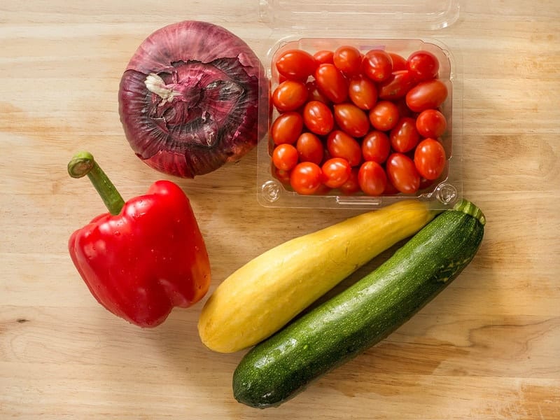 Fresh Vegetables for Pasta Salad