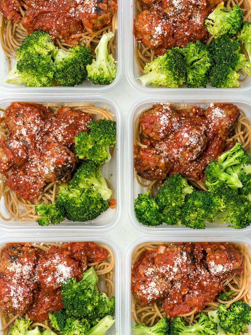 Skillet Meatballs and Marinara Meal Prep