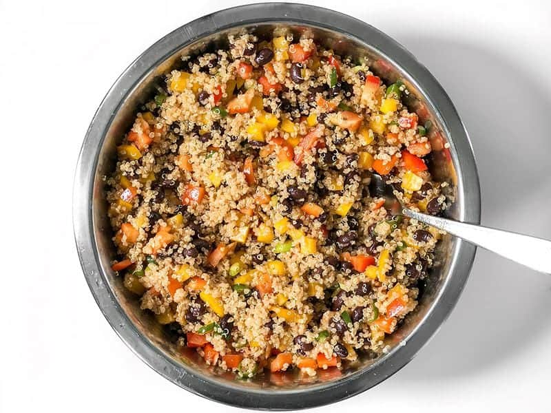 Finished Smoky Quinoa and Black Bean Salad