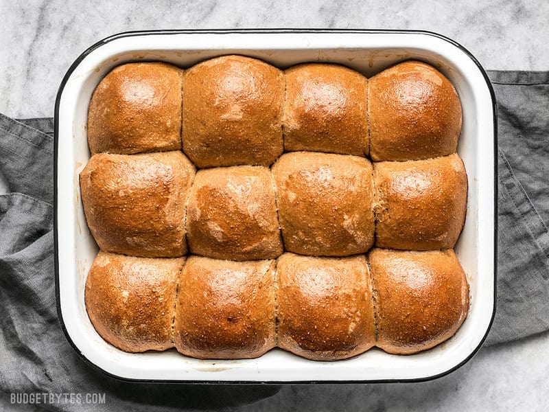 Baked Sweet Molasses Dinner Rolls