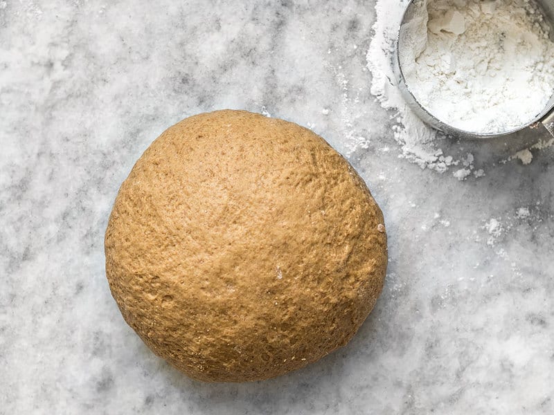 Kneaded dough ball