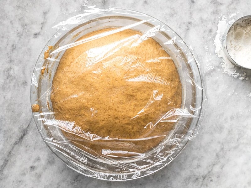 Risen molasses dough