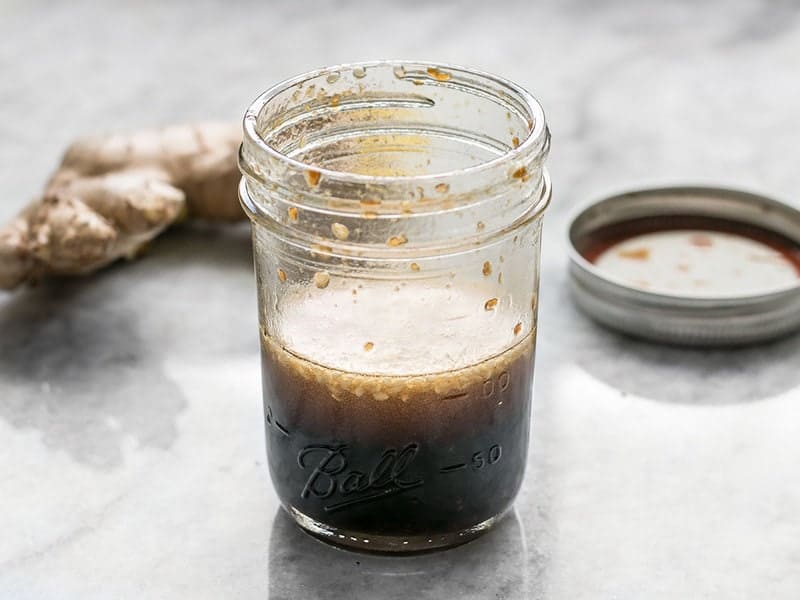 Sesame Dressing in a mason jar