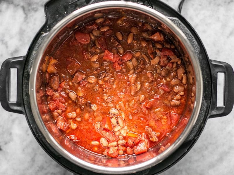 Add Diced Tomatoes to Beans