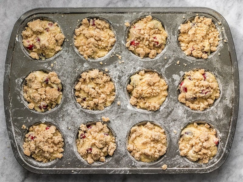 Add Streusel to Orange Cranberry Muffins