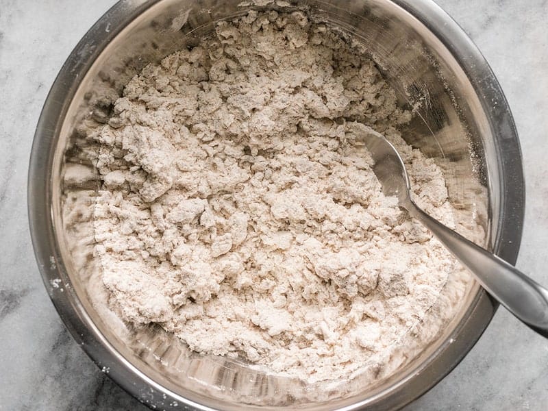 Soaked Seeds Stirred into Dry Ingredients