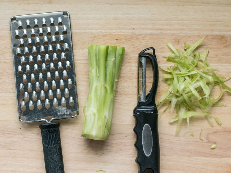 Peeled Broccoli Stem