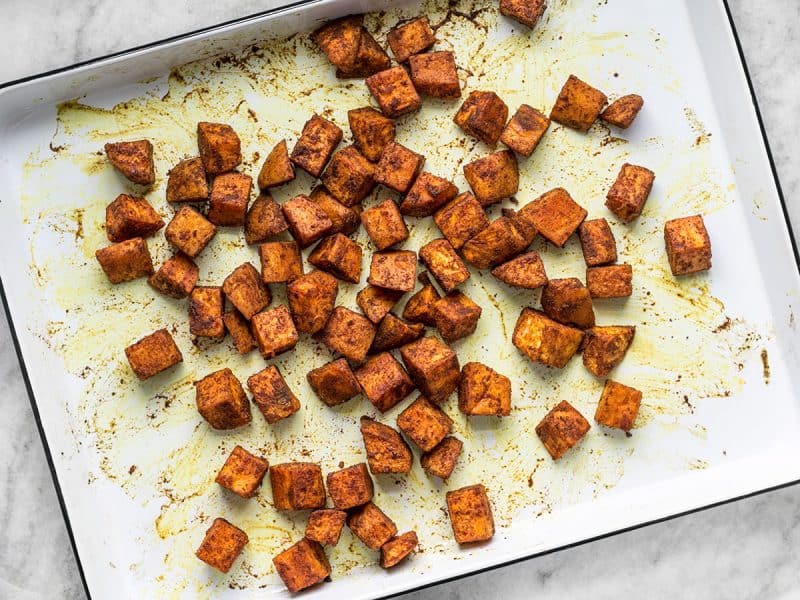 Moroccan Spiced Sweet Potatoes Roasted