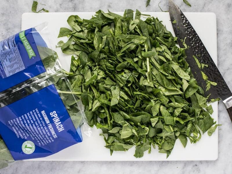 Chop Spinach