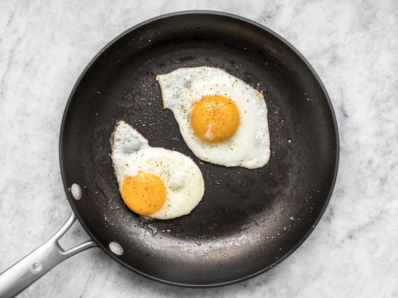 Fry Eggs in skillet