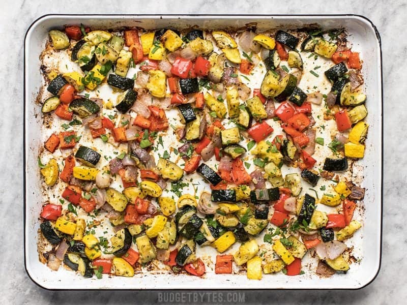 Roasted Summer Vegetables Finished