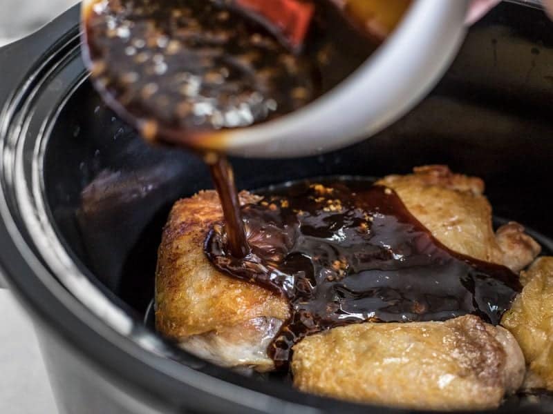 Add Sauce to Slow Cooker