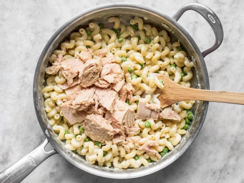 Add Tuna to Pasta and Peas