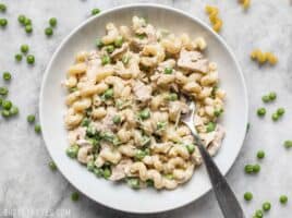 This quick and comforting Creamy Tuna Pasta with Peas and Parmesan is a fast and easy weeknight dinner that only requires a few simple ingredients. Budgetbytes.com