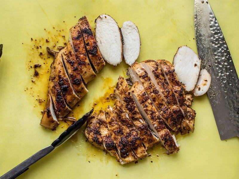 Slice Jerk Chicken Breast