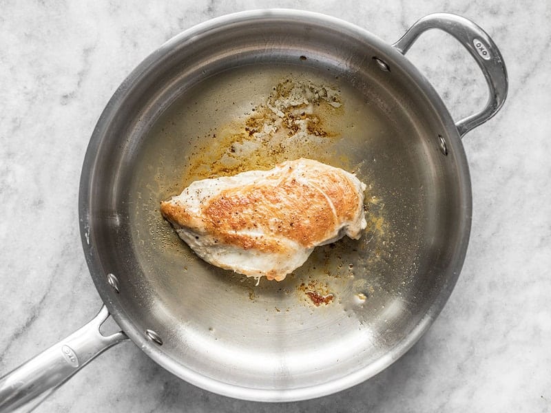 Chicken Breast Cooked in a Skillet