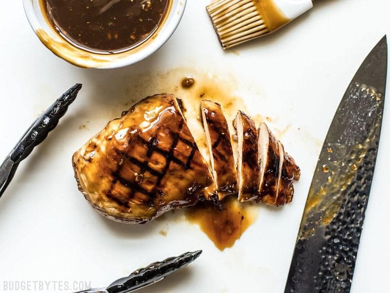 Sliced Chicken Breast with Teriyaki Sauce 