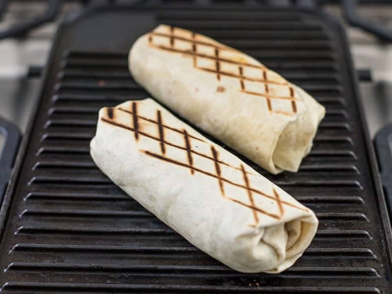 Grill Bean and Cheese Burritos