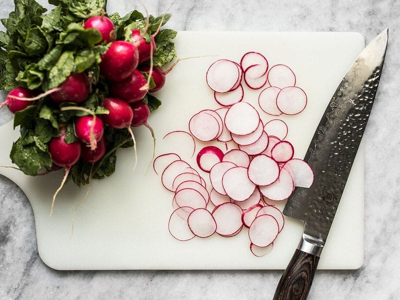 Slice Radishes