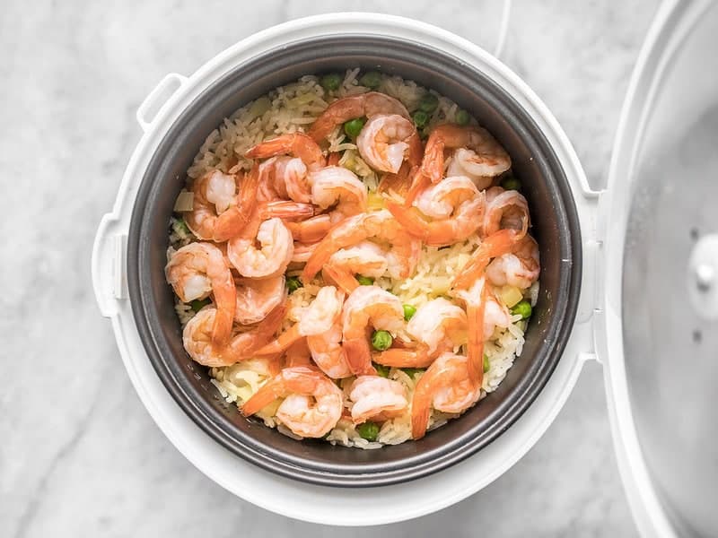 Cooked Shrimp and Rice