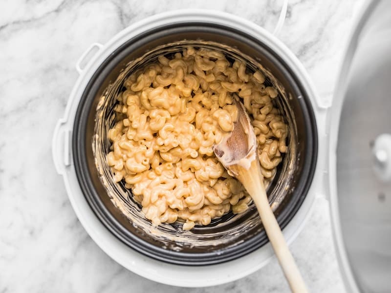 Finished Rice Cooker Mac and Cheese