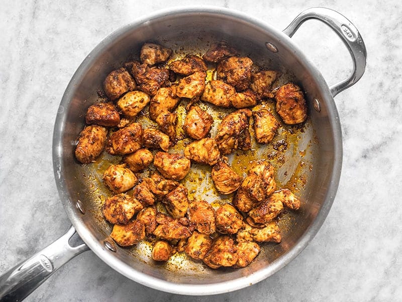 Sauté Chicken Pieces in Cajun Seasoning