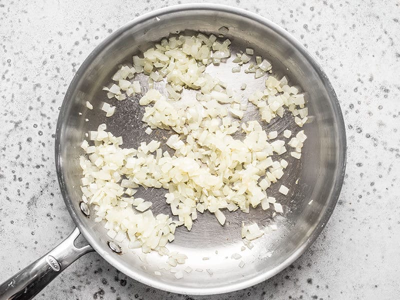 Saute Onion and Garlic in the skillet