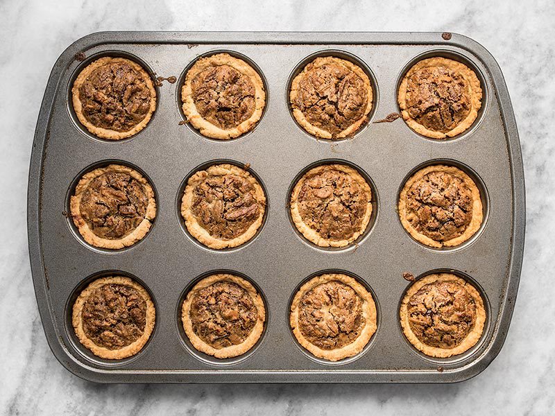 Baked Mini Dark Chocolate Pecan Pies