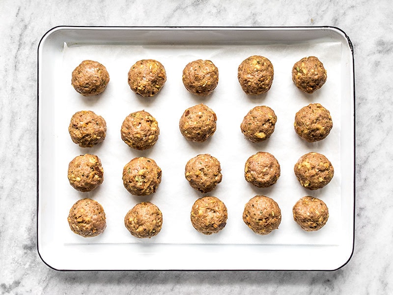 Baked Turkey and Stuffing Meatballs