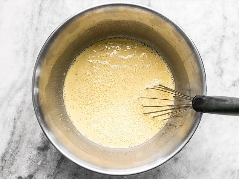 Whisk Egg Milk and Seasoning