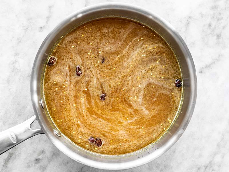 Add Vegetable Broth to Quinoa