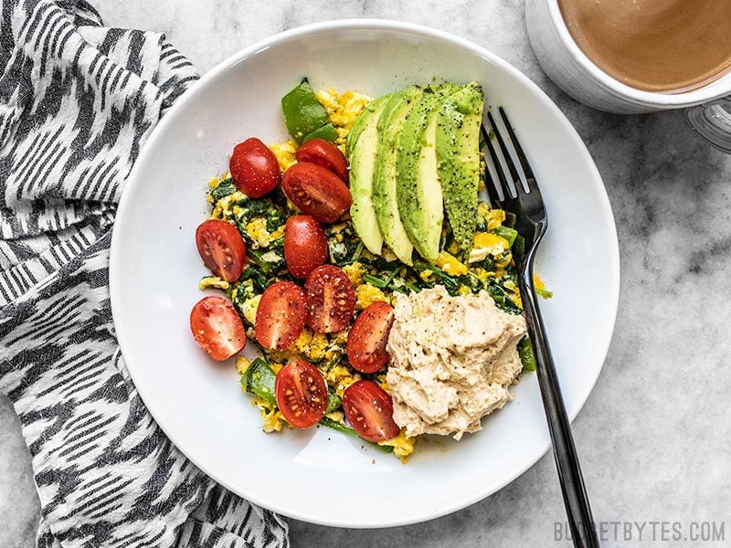 Finished Vegetable Breakfast Scrambles