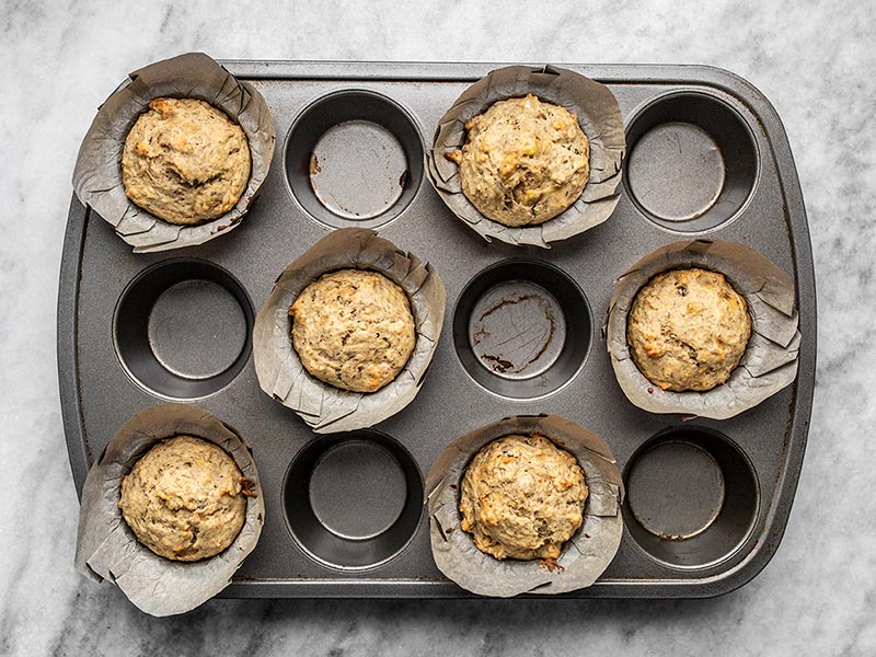 Baked Banana Flax Muffins