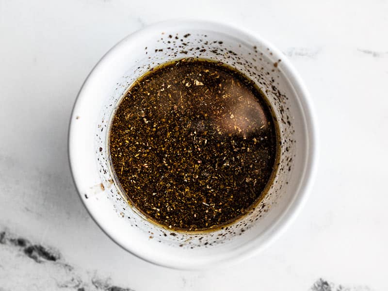 Balsamic Marinade in a small bowl