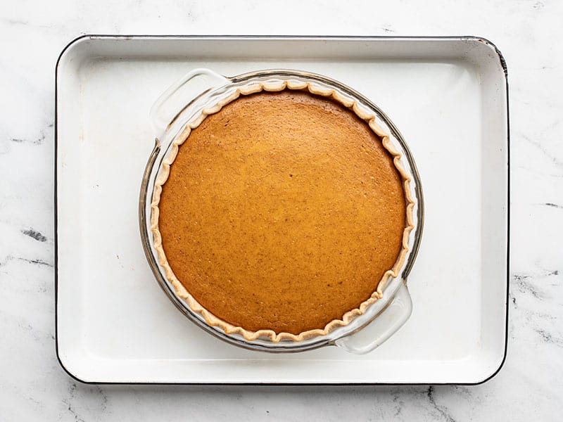 Baked Maple Brown Butter Pumpkin Pie