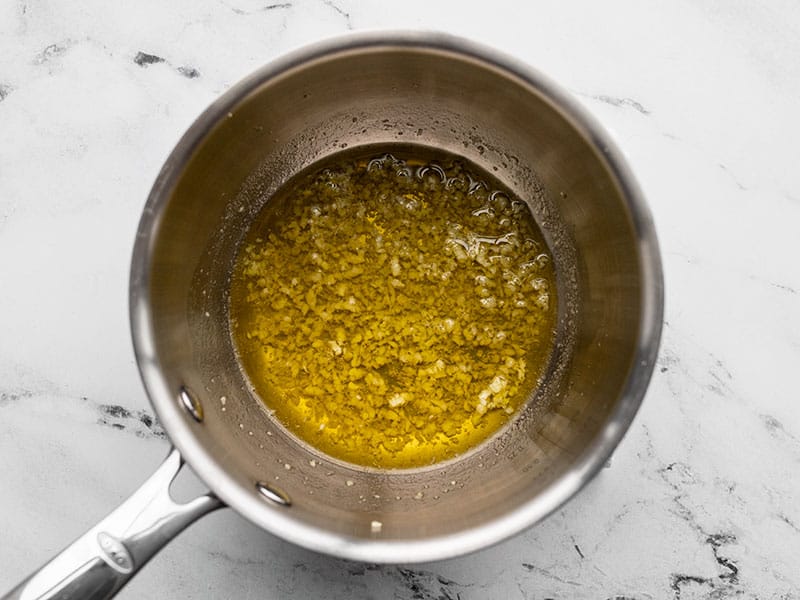 Garlic infused olive oil