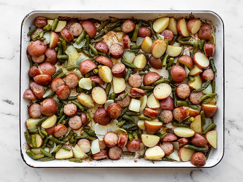 Roasted sheet pan meal