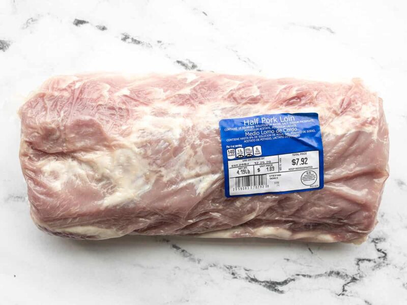 Pork loin in the package