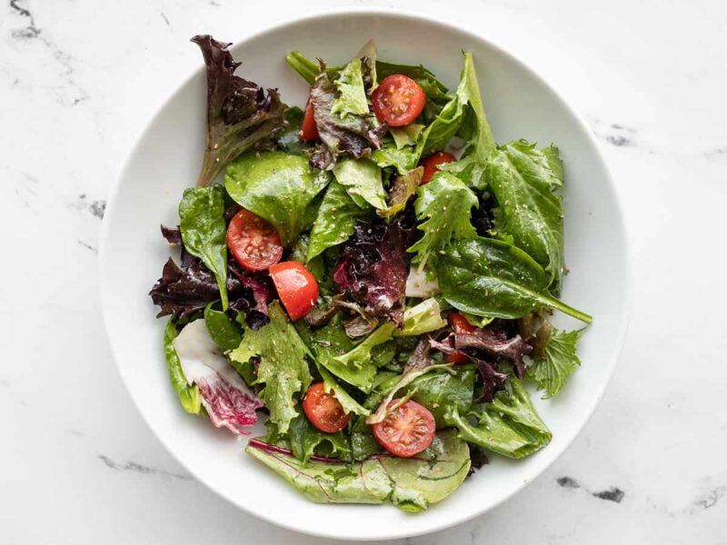 side salad with tomatoes