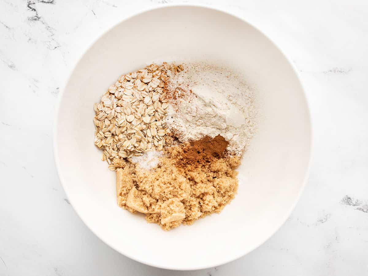 ingredients for oat topping