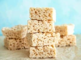 Stacked rice krispie treats