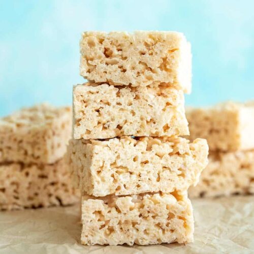 Stacked rice krispie treats