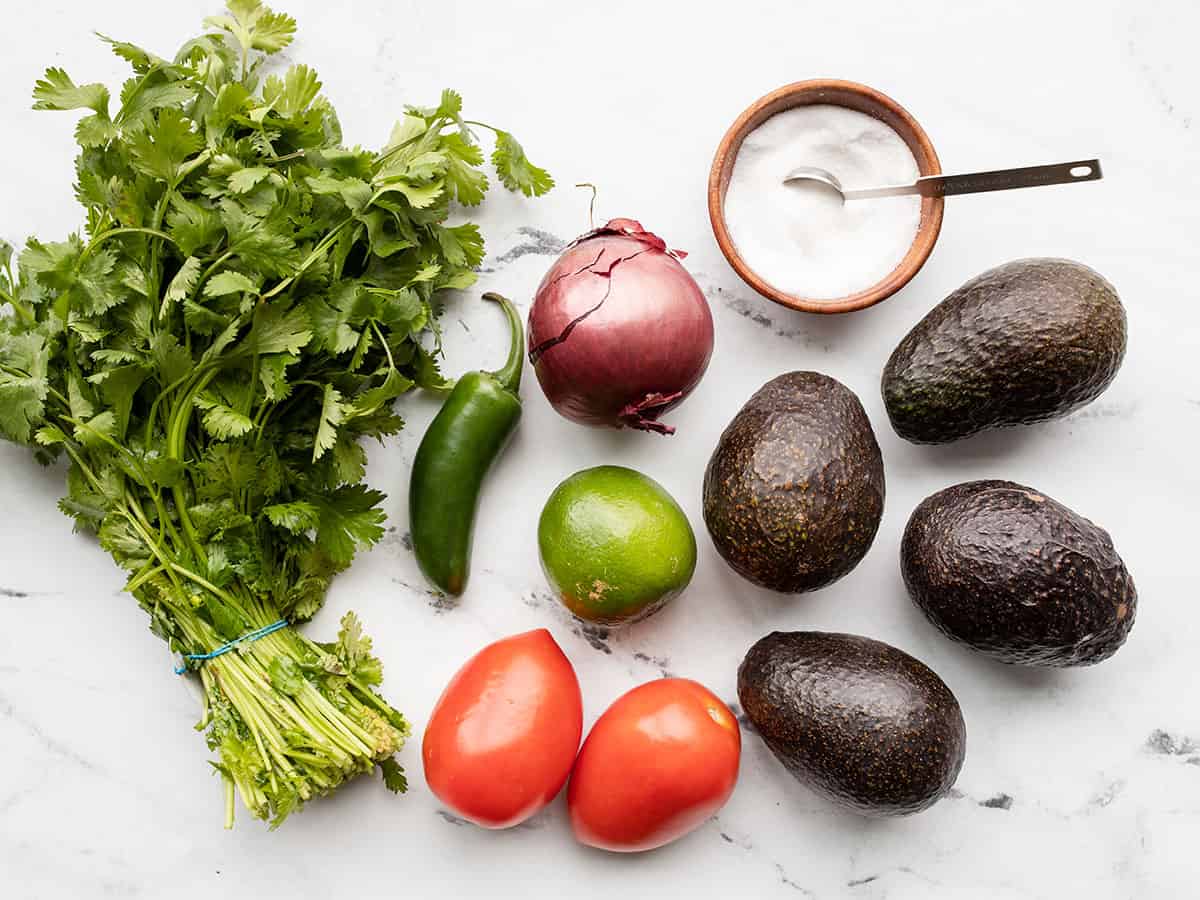 Guacamole ingredients.